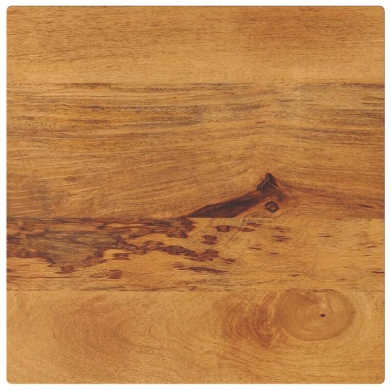 Dessus de table 50x50x2,5 cm carré bois massif de manguier