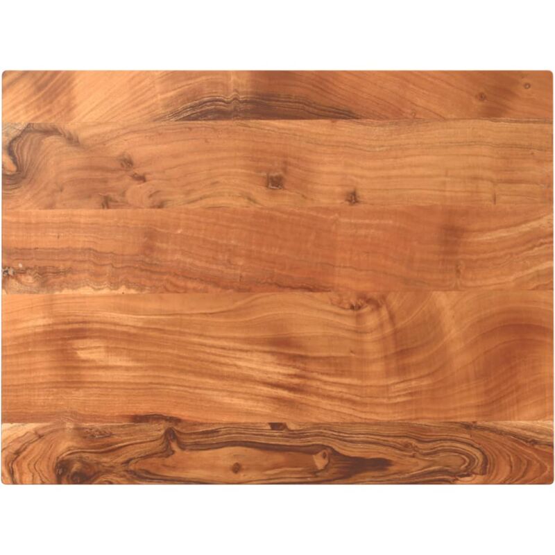 Dessus de table 80x60x2,5 cm rectangulaire bois massif d'acacia vidaXL