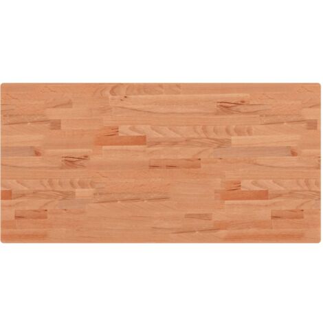 Dessus de table 100x50x2,5 rectangulaire bois massif de hêtre
