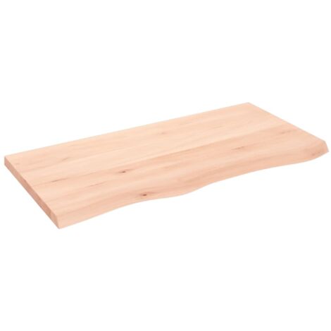Dessus de table 100x50x4 bois de chêne massif non traité