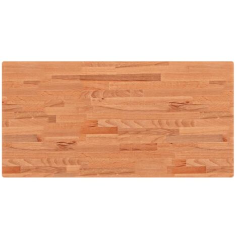 Dessus de table 100x50x4 rectangulaire bois massif de hêtre