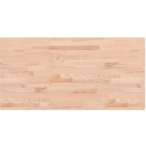 Dessus de table 100x50x4 rectangulaire bois massif de hêtre
