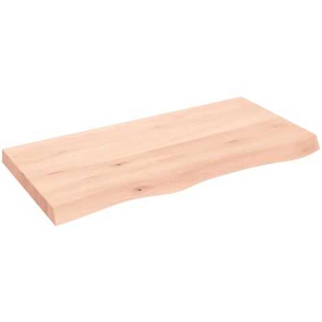 Dessus de table 100x50x6 bois de chêne massif non traité