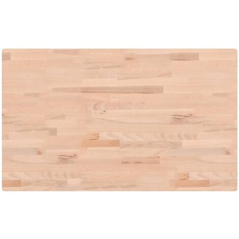 Dessus de table 100x60x2,5 rectangulaire bois massif de hêtre