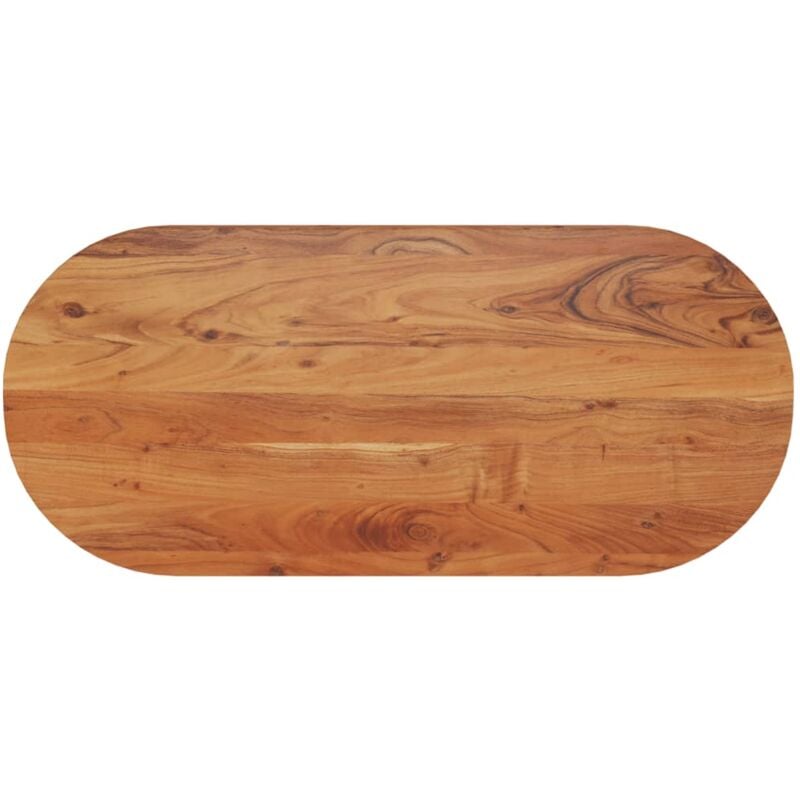 Dessus de table 110x50x3,8 cm ovale bois massif d'acacia - Vidaxl