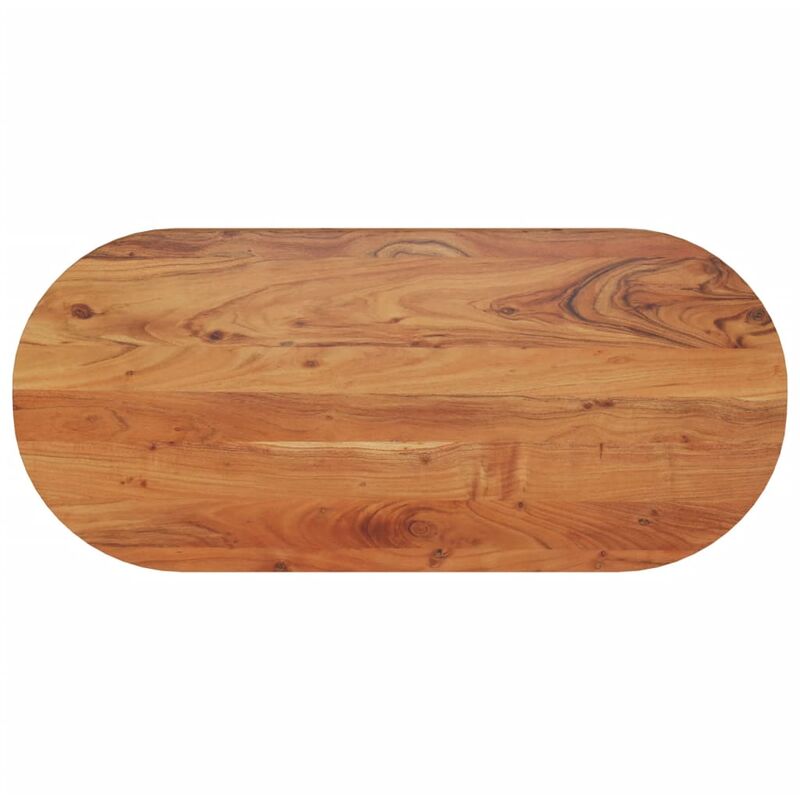 Dessus de table 90x40x2,5 cm ovale bois massif d'acacia Vidaxl