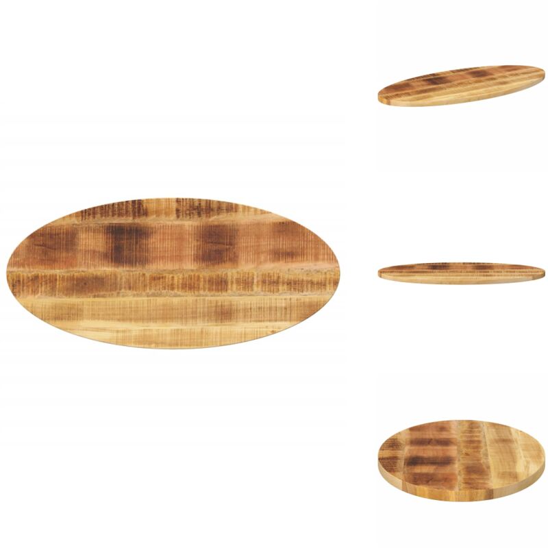 Dessus de table 110x50x3,8 cm ovale bois massif de manguier - Dessus De Table - Table Ronde - Table Ovale - Bois Massif - Manguier