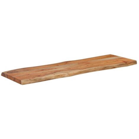 Dessus de table 120x40x2,5 rectangulaire bois massif acacia