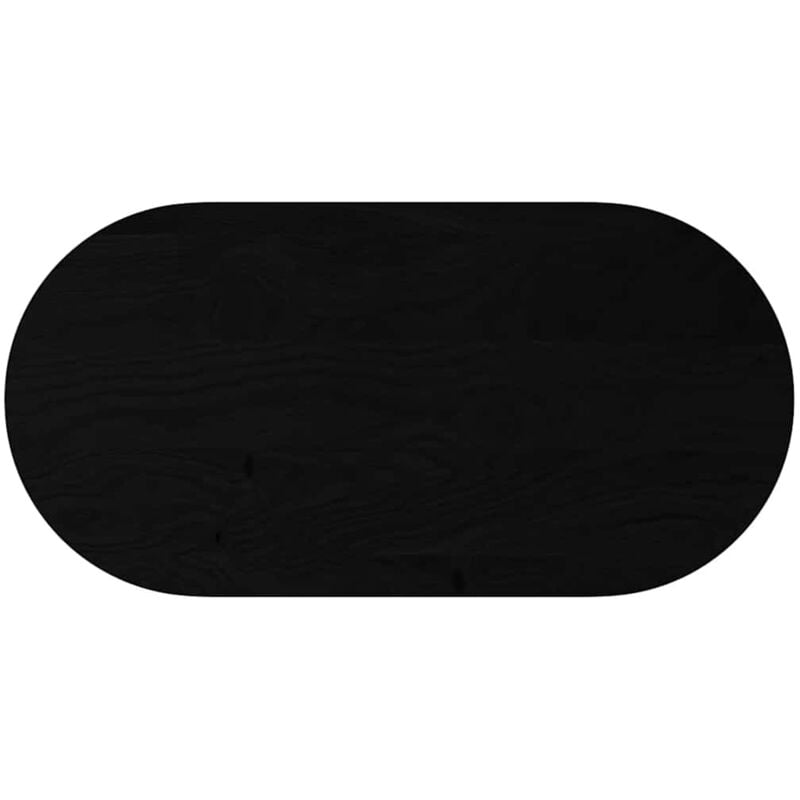 Dessus de table 120x60x2 cm bois de chêne massif ovale Vidaxl