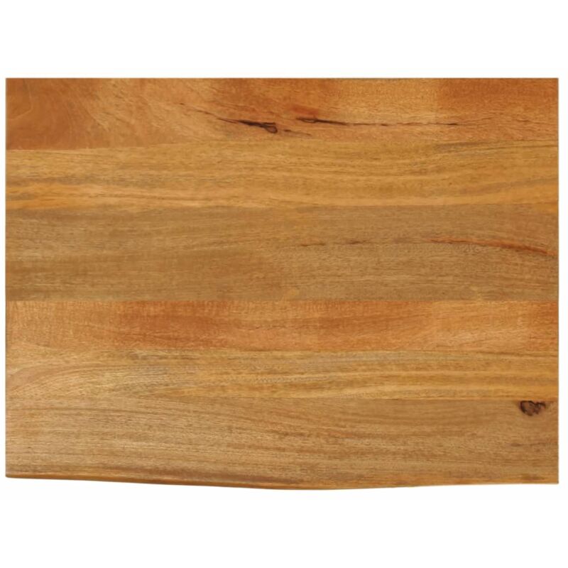 Dessus de table à bord vivant 80x60x2,5 cm bois massif manguier - Vidaxl