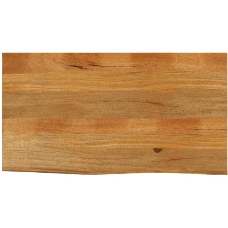 Dessus de table à bord vivant 100x60x2,5cm bois massif manguier - Vidaxl