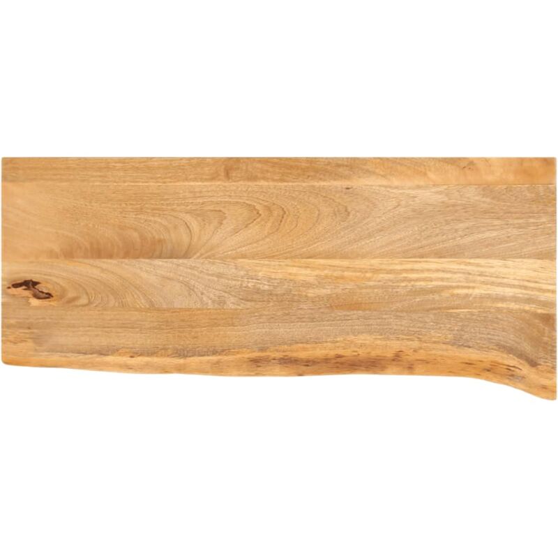Dessus de table à bord vivant 70x30x2,5 cm bois massif manguier - Vidaxl
