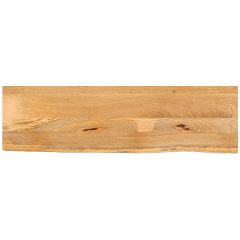 Dessus de table à bord vivant 110x20x3,8cm bois massif manguier Vidaxl