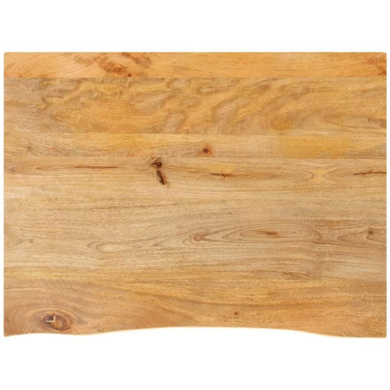 Dessus de table à bord vivant 70x60x2,5 cm bois massif manguier Vidaxl