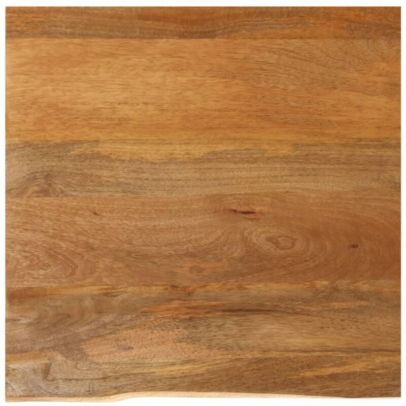 Dessus de table à bord vivant 80x80x2,5 cm bois massif manguier vidaXL