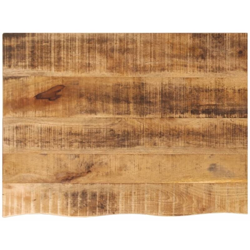 Dessus de table 70x60x2,5 cm bord vif bois massif manguier brut Vidaxl