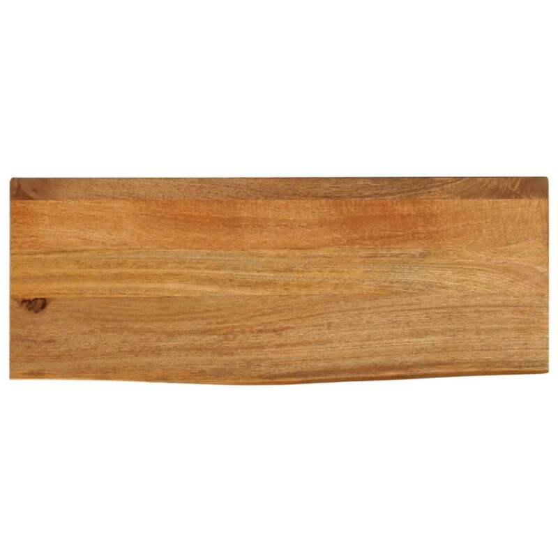 Dessus de table à bord vivant 90x40x2,5 cm bois massif manguier Vidaxl