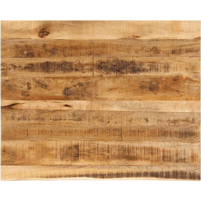 Dessus de table 90x80x3,8 cm bord vif bois massif manguier brut Vidaxl