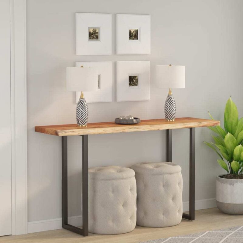Dessus de table 110x40x2,5 cm rectangulaire bois massif acacia vidaXL