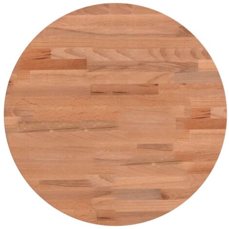 Dessus de table Ø40x2,5 rond bois massif de hêtre
