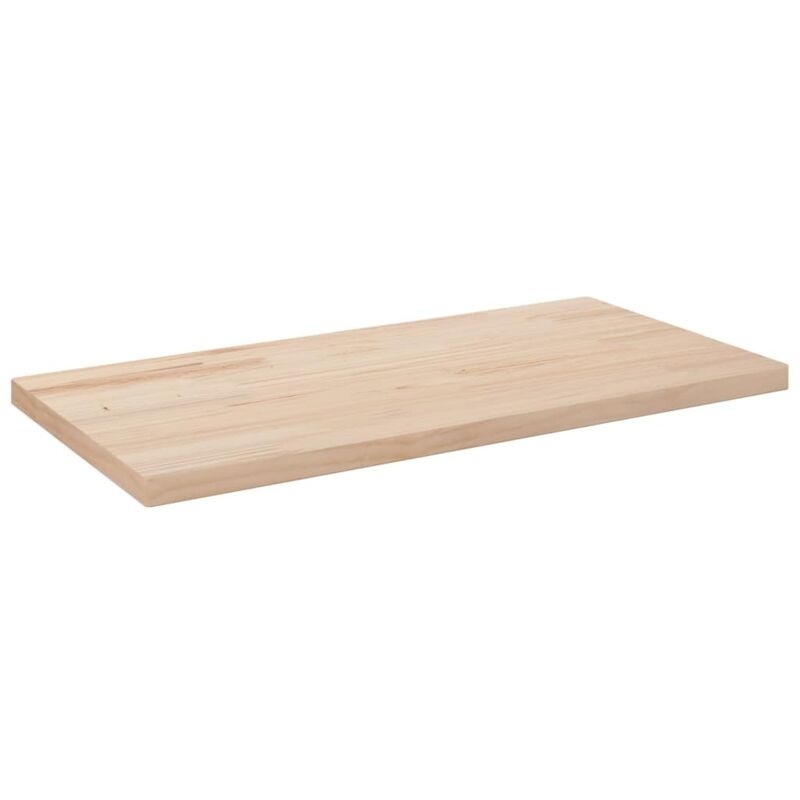 Dessus de table 80x40x2,5 cm bois de pin massif rectangulaire Vidaxl
