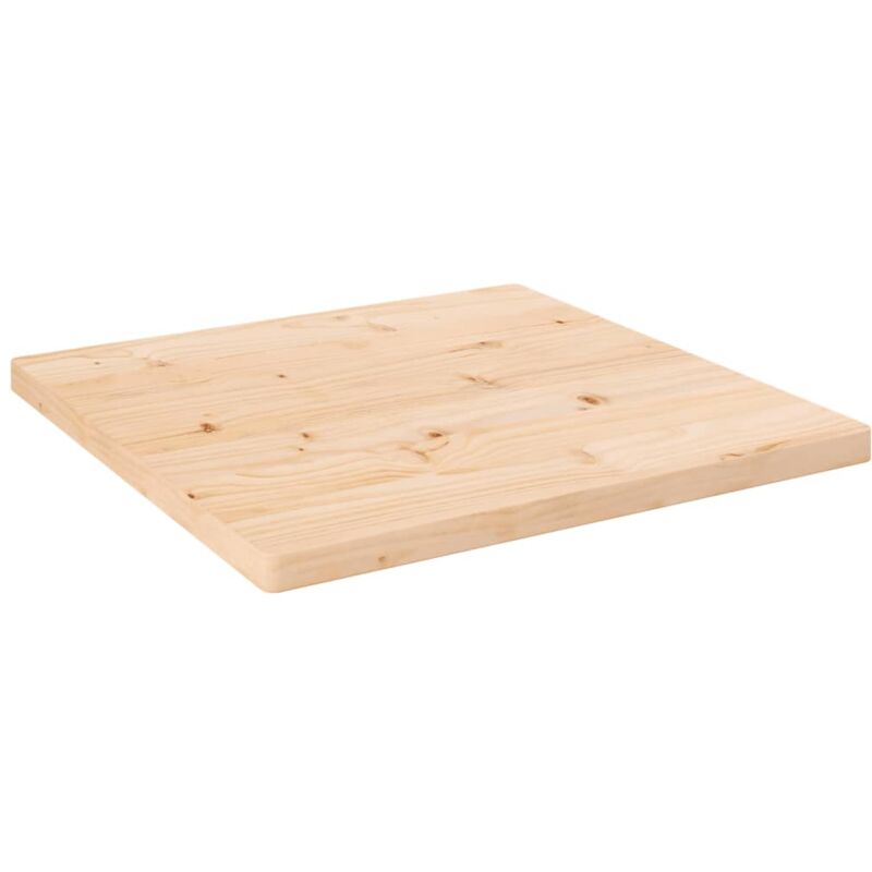 Dessus de table 60x60x2,5 cm bois de pin massif Vidaxl