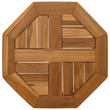 Dessus de table 40x40x2,5 octogonal bois de teck massif