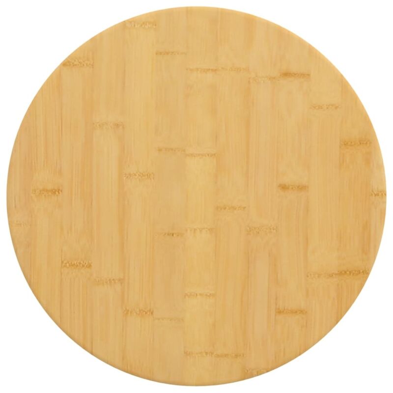 Dessus de table Ø50x2,5 cm bambou Vidaxl