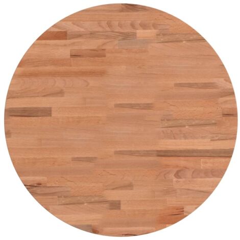 Dessus de table Ø50x1,5 rond bois massif de hêtre