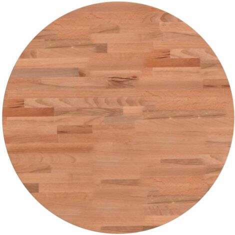 Dessus de table Ø50x2,5 rond bois massif de hêtre