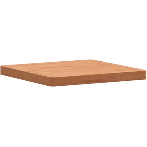 Dessus de table 50x50x4 carré bois massif de hêtre