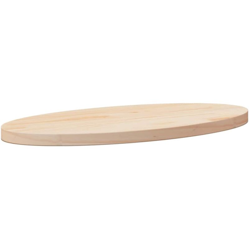 Dessus de table 60x30x2,5 cm bois de pin massif ovale