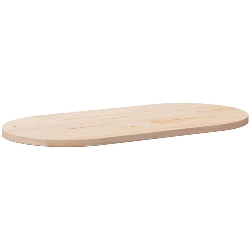 Dessus de table 110x55x2,5 cm bois de pin massif ovale