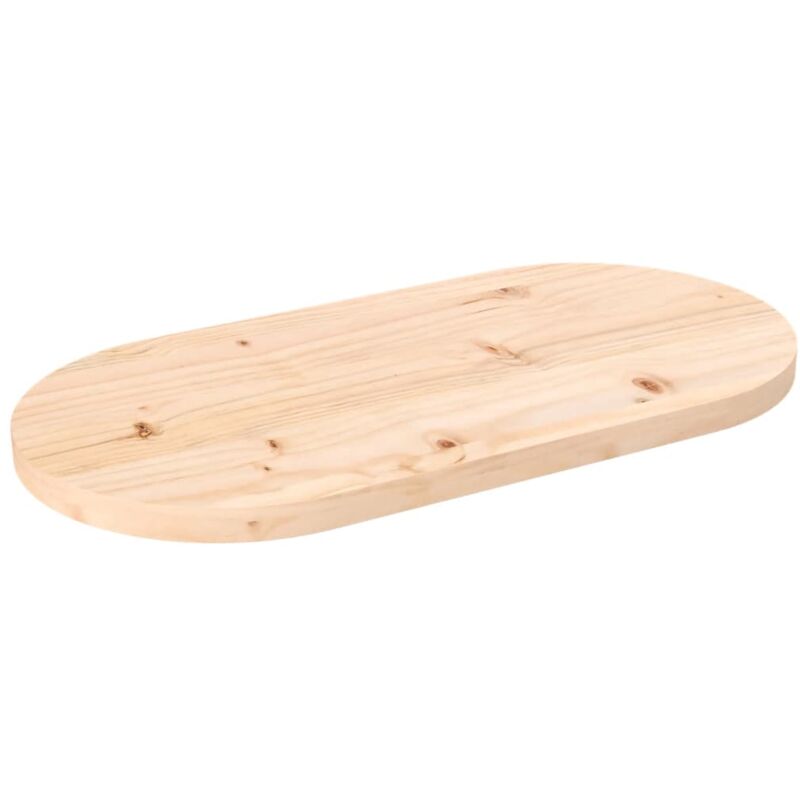 Dessus de table 60x30x2,5 cm bois de pin massif ovale Vidaxl