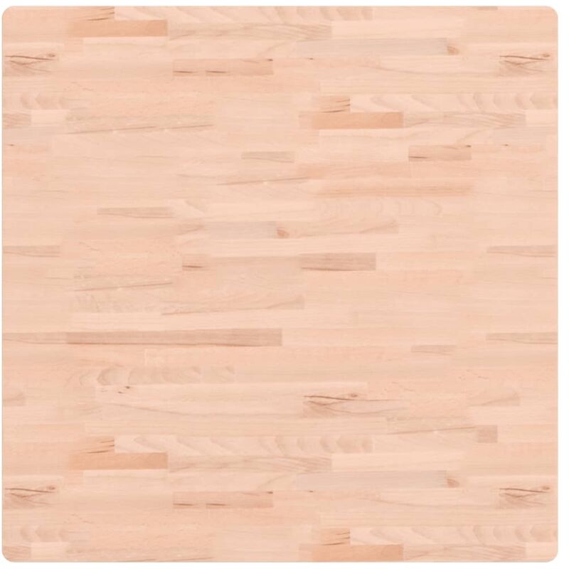 Dessus de table 90x90x1,5 cm carré bois massif de hêtre Vidaxl