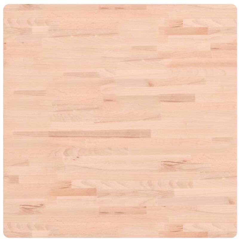Dessus de table 80x80x4 cm carré bois massif de hêtre Vidaxl