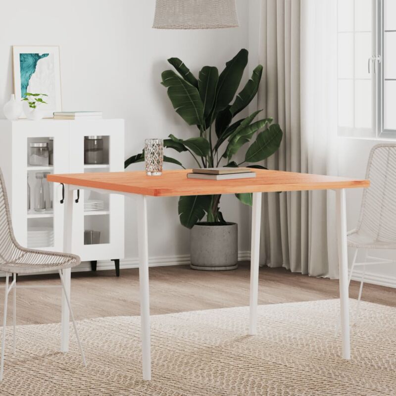 Dessus de table 90x90x2,5 cm carré bois massif de hêtre Vidaxl