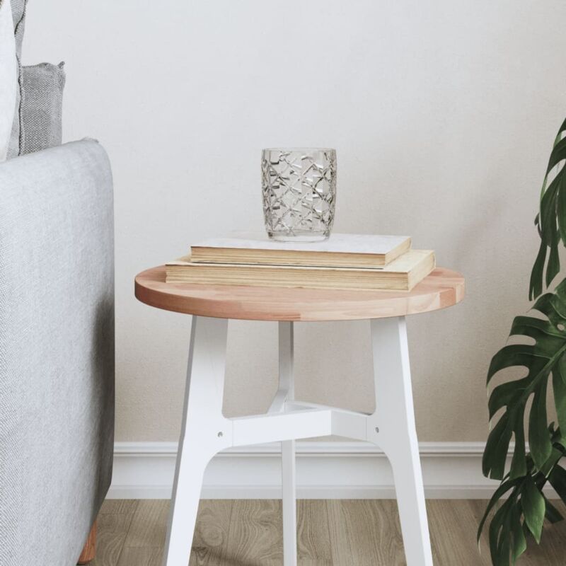Dessus de table Ø30x1,5 cm rond bois massif de hêtre Vidaxl