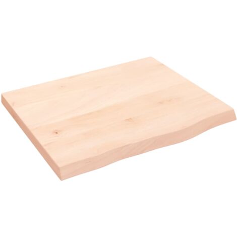 Dessus de table 60x50x(2-4) cm bois de chêne massif non traité