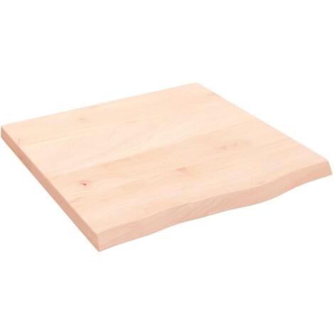 Dessus de table 60x60x(2-4) cm bois de chêne massif non traité