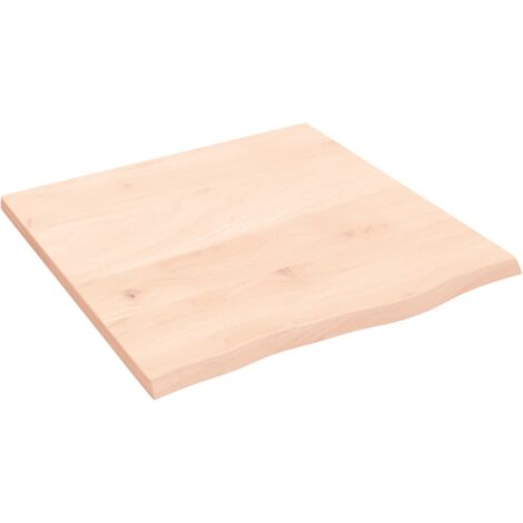 Dessus de table 60x60x2 bois de chêne massif non traité