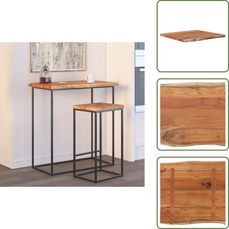 Dessus de table 60x60x2,5 cm carré bois massif acacia - Dessus De Table - Plateau De Table - Bois Massif - Acacia - Design Rustique