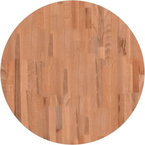 Dessus de table Ø70x1,5 rond bois massif de hêtre