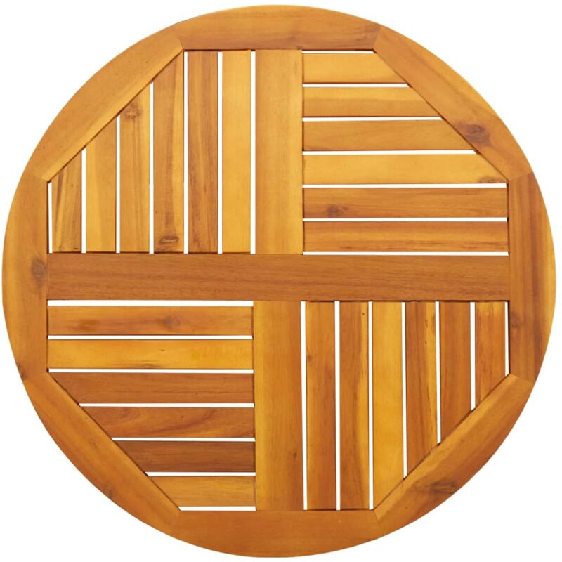 Dessus de table Ø70x2 cm rond bois massif d'acacia - Vidaxl