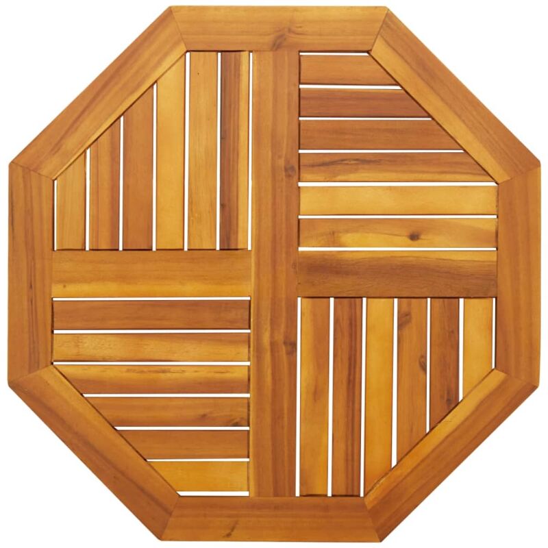 Dessus de table 70x70x2 cm octogonal bois massif d'acacia - Vidaxl