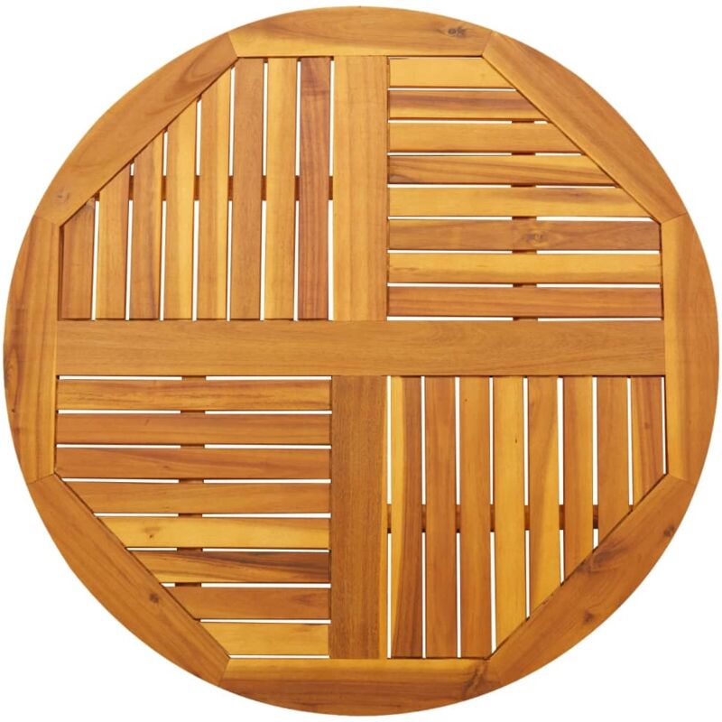 Dessus de table Ø90x2,2 cm rond bois massif d'acacia - Vidaxl