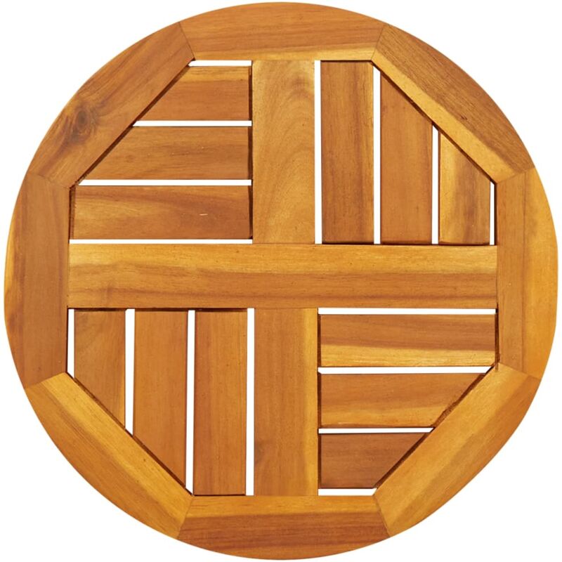 Dessus de table Ø40x2 cm rond bois massif d'acacia Vidaxl