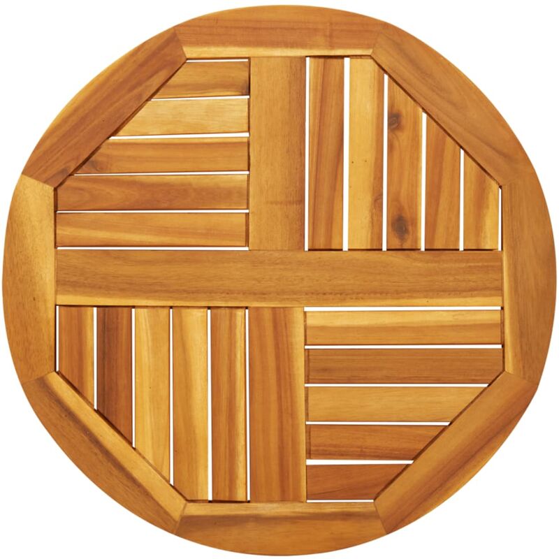 Dessus de table Ø60x2 cm rond bois massif d'acacia Vidaxl