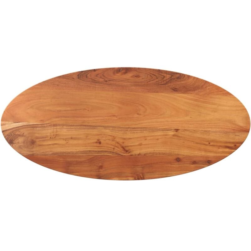 Dessus de table 100x40x3,8 cm ovale bois massif d'acacia Vidaxl