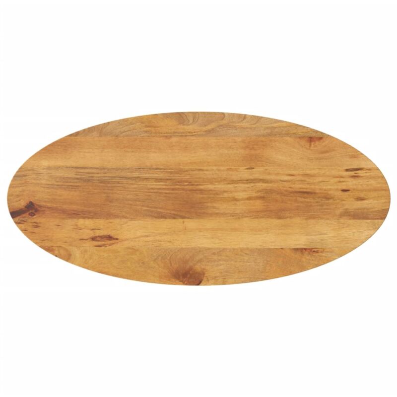 Dessus de table 140x50x3,8 cm ovale bois massif de manguier Vidaxl